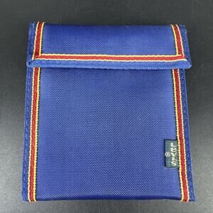Vintage 1980s/90s Levi's Blue and Red Nylon Wallet Billfold Retro COOL